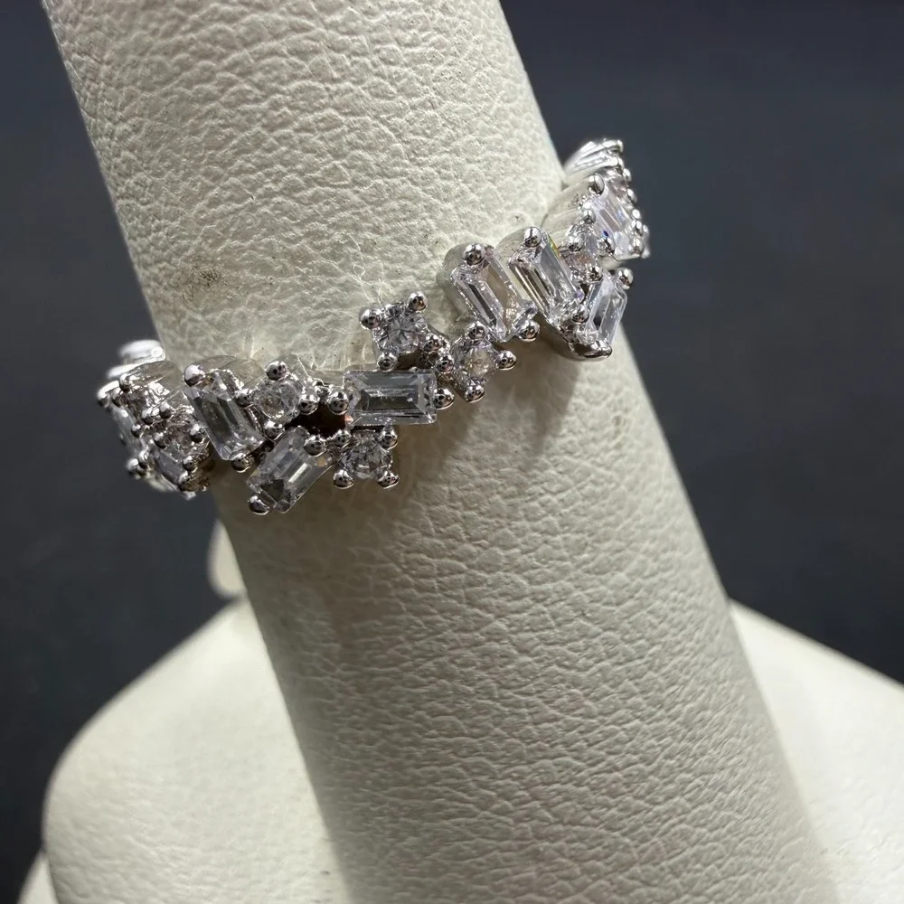 Bomb‎ Party Now is the Time Size 6 Ring Lab CZ RBP5912 Rhodium Plated